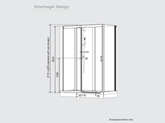 Kinedo KineMagic Design Measurements Overview