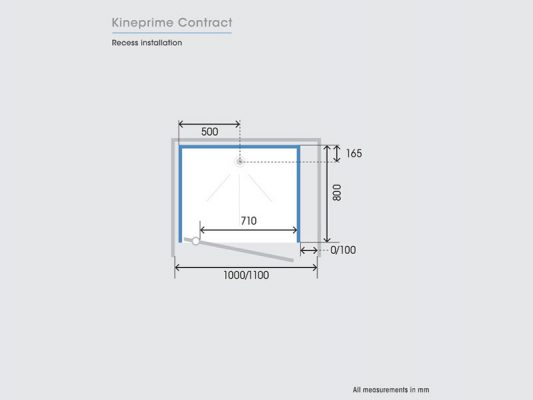 Kinedo KinePrime Contract Measurements Img02