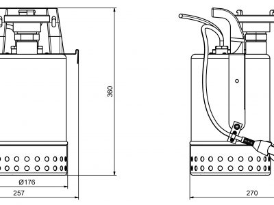 Emergency Kit Pump Dimensions